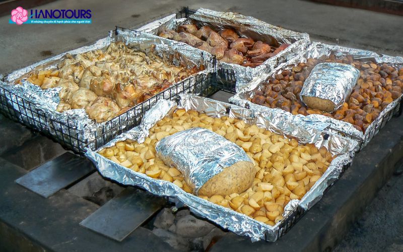 Bánh Hangi được chế biến vô cùng độc đáo